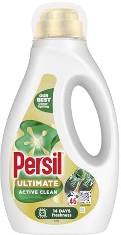 Persil Ultimate Active Clean Liquid Detergent our best odour-fighting for outstanding stain removal and 14 days of freshness 46 washes (1.242 L)