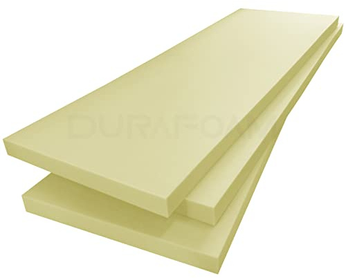 DURAFOAM Memory Foam Topper - Visco Elastic UK Made Comfort-Touch Rebound Foam (King 5ft, 2 Thickness) (No Cover Option)