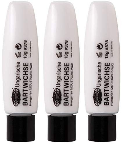 3er Ungarische Bartwichse farblos Moustache Wax Stern Bremen 13 g