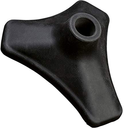 Spezial-Gummipuffer TRIGON für starkes aufrecht stehen der Gehhilfe - 16 mm für Gehstock Stockkapsel Dreifuß-Gehstütze