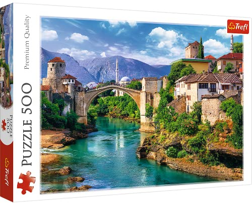 Trefl - Puzzle 500 Teile Die Alte Brücke in Mostar, Bosnien und Herzegowina