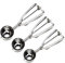 FUKTSYSM Ice Cream Scoop - Ice Cream Scoop Set, 3 Pcs Stainless Steel Ice Cream Scoop Trigger Include Small Size（1.57 Inch, Medium Size (1.96 Inch), Large Size (2.36 Inch), Melon Scoop (Cookie Scoop)