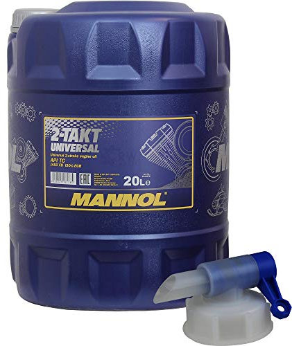 20 Liter MANNOL 2-Takt Universal API TC Motorrad Öl MN7205-20 inkl. Auslaufhahn