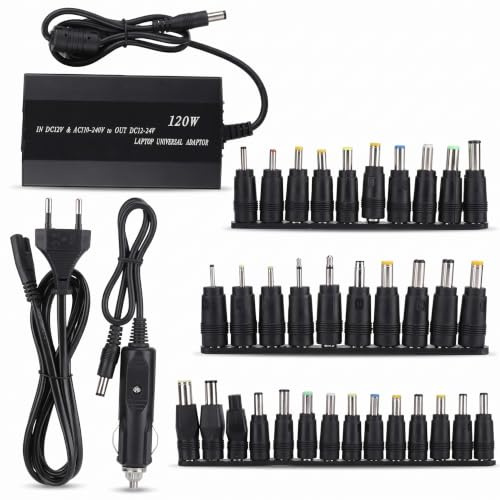 Einstellbare DC Universal Netzteil Für Computer, PC 90 Watt Notebook Ladeanschluss Adapter Für Heim/Auto Verwenden (110-240 V)(EU)
