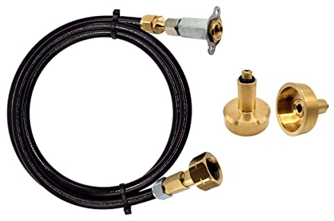 LPG GPL Kit de recharge pour bouteille de gaz propane européen avec adaptateur de bouteille européenne et plat vers M10 Mini point de remplissage caché pour les pays de France, Italie, Balkans
