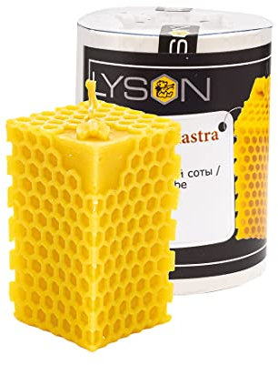 Kerzengießform Würfel (hoch) mit Wabenmuster Silikonform Kerzen Bienenwachs