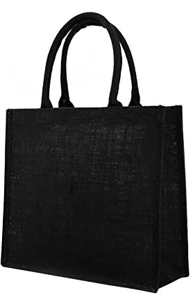 Jute Einkaufsbeutel Jutebeutel Faltbar Tragetasche mit Griffen Wiederverwendbar Jute Shopper Taschen Groß Jutetasche Geschenktüte Lebensmittel Einkaufstasche für Einkaufen Supermarkt Schule