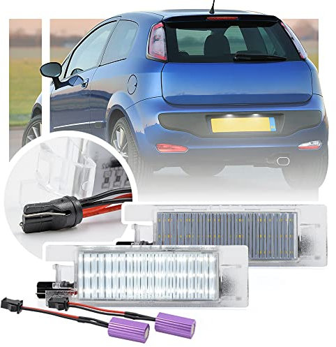 Luci a LED bianche Fiat per Punto, Bravo, Grande Punto, Evo, Canbus, senza errori
