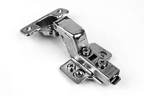 Berta (6 Pieces) Inset Frameless Soft Closing European Hinges, 110 Degree 3D Adjustable Clip On Concealed Kitchen Cabinet Door Hinges with Screws