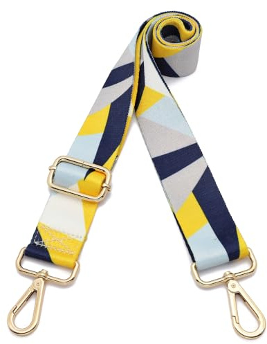 Kolti Geldbörsenriemen Ersatz Crossbody Handtasche Streifen breit verstellbar, Goldfarbene Schnalle 270