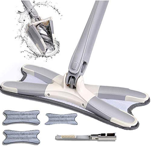 VEDEXA Magic Mop Floor Mop - Esponja absorbente de PVA L Flat Mop with Wring Function, Wring Function, Pet Hair Remover, Sponge, Absorbent, Floor Cleaning