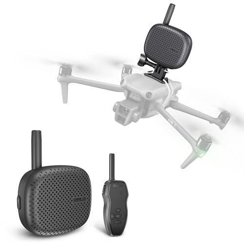STARTRC Drone Speaker Megafono in tempo reale Microfono portatile a lungo raggio senza rumore per DJI Air Series/Mavic 3 Series/Mavic 2/Avata Series/Holy Stone Drone