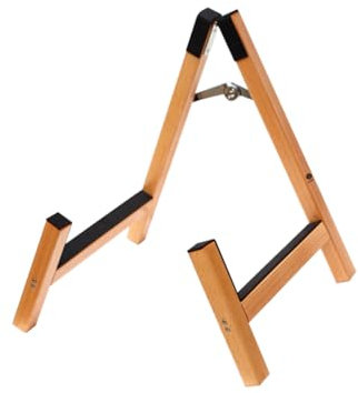 ibasenice Holz-gitarrenständer Klappbar Vertikal Bodengitarrenhalter Aus Holz Gitarre Bass Und Ukulele Mit Verstellbarem Winkel
