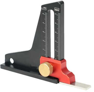 Jauge de profondeur pour le travail du bois, outils de mesure de la profondeur, accessoires de table de sciage, outils de mesure en aluminium pour table de scie et règle de coupe