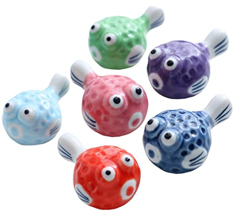 MAGICLULU Mesa De Cerámica Con Soporte Para Palillos Pez Globo 6 Uds