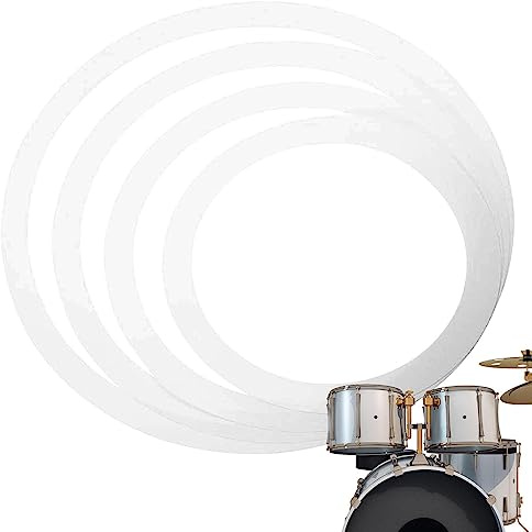 Drum Mute Ring, Percussion Snare Drum Ring Kit, Drum Muffler Coil, Snare Drum Ring, Control Ring Non Slip Drum Dämpfer Schalldämpfer für Musikinstrument
