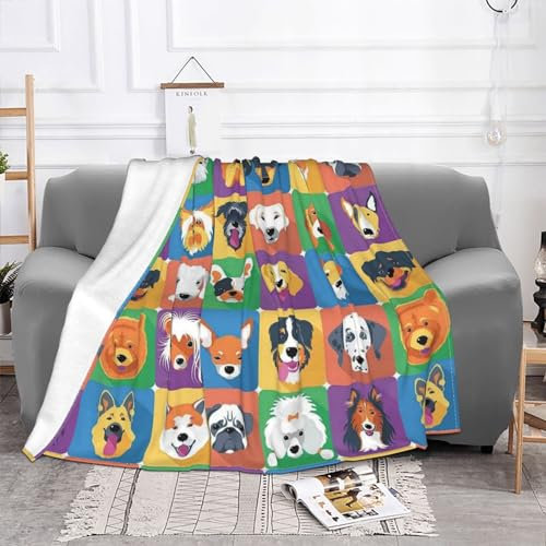 CHANGLEI Superweiche Flanell-Fleecedecke, personalisierter Druck, flauschig, warm, vielseitig, Überwurfdecke für Sofa/Couch/Bett
