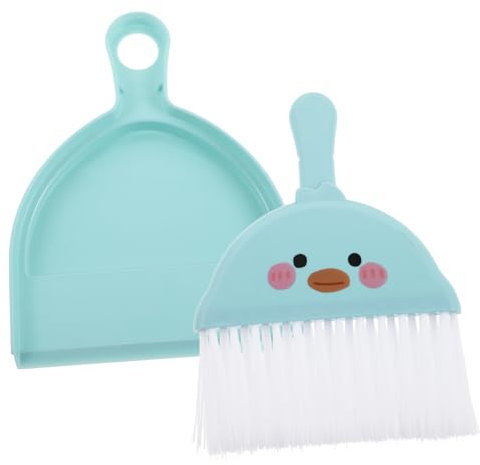 CIYODO Mini Set Scopa e Paletta Spazzola Per Tastiera, Pulitore Per Prese D’aria e Fessure Auto, Piccolo Strumento Di Pulizia Compatto Per Casa, Ufficio, Cucina e Interni Auto Impugnatura Ergonomica