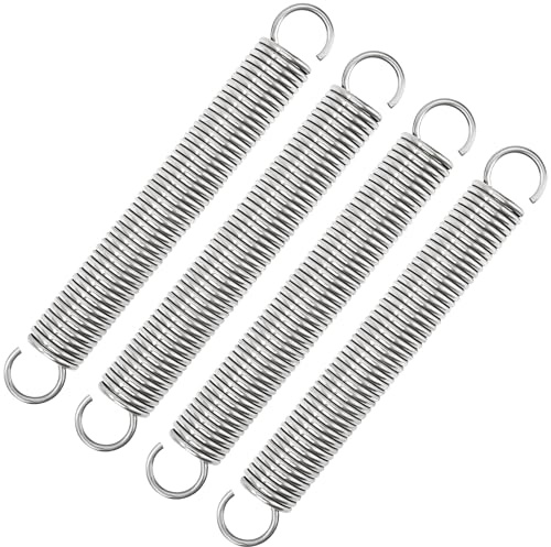 GUNGY Zugfedern mit Haken Edelstahl Zugfeder Spannfeder 90mm Außendurchmesser 12mm Drahtdurchmesser 1,4 mm Maximale Zugkraft 4,87kg 1,4x12x90mm 4 Stück