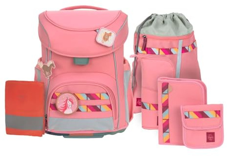 LÄSSIG 7-teiliges Schulranzen Set Kinder/School Set Slim Unique