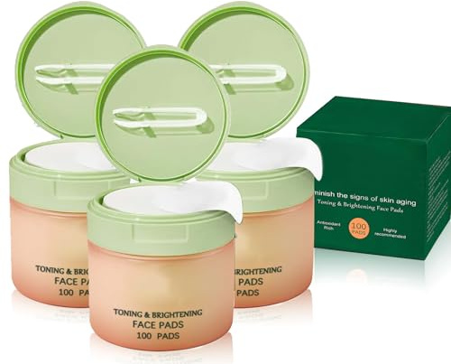 Korean Toner, 100 Pads, Toner Pads Korean Skincare, for Toning & Brightening, Dark Spot & Wrinkle Minimizing, Anti Aging (3)