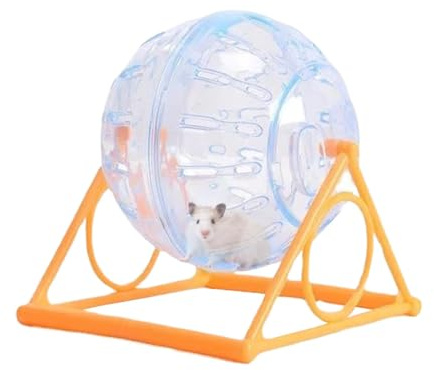 Hamster löparhjul – klar hamsterträningsboll | roliga chinchilla-leksaker, burtillbehör för att minska tristess, öka aktiviteten, spela