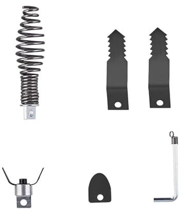Uqezagpa 5pc/Set Drain Drain Snakes Drill Attachment for Efficient Pipe in 4-8Inch Pipe