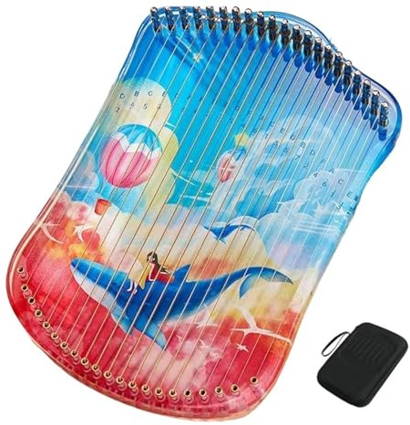 Kalimba-Instrument 21-saitige Acryl-Kalimba Für Anfänger(Sky blue)