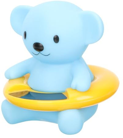Homoyoyo Thermomètre Électronique de Bain pour Bébé Thermomètre Flottant pour Piscine et Bassin Affichage Numérique Précis Étanche et Antidérapant Design Dessin Animé Petit Ours