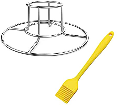 Elnwnnkc Supporto per Pollo alla griglia per griglia, girarrosto Verticale, Lavabile in lavastoviglie, Comodo, Adatto per Pollo arrosto, Tacchino, Anatra, Barbecue, per Utensili da Cucina