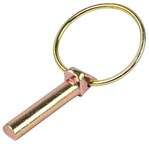 JEGS 84410 Round Lynch Pin 2 1/4 in. x 3/8 in. Zinc-Plated Low Carbon Steel Rust