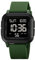 Forrader Montre de sport numérique étanche pour homme avec alarme/compte à rebours/double heure/chronomètre/12/24h avec rétroéclairage LED, vert/noir, Sangle