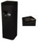 Qualiware Free Standing Ashtray Outdoor Stainless Steel Cigarette Bin 2 in 1 Ideal for Home, Office, Restaurant, Garden, Pub, Indoor Rubbish Bin (Black)