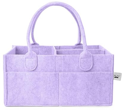 Mr. Pen- Baby Diaper Caddy Organizer, lavender dream, Baby Caddy Organizer with Handle, Compact Size, Collapsible & Portable