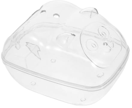 Abaodam casa del Criceto Accessorio per criceti Trasparente Lettiera per criceti Trasparente Accessorio per roditori Toilette per criceti Tunnel e Tubi per criceti ABS Transparent