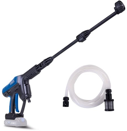 Scheppach Akku Hochdruckreiniger C-HPG35-X | Druck 35bar | Durchflussmenge 180L/h | Ansaugschlauch 6m | Selbstansaugend | 10 Jahre Garantie | 20V-IXES-Serie | 10 Jahre Garantie | Ohne Akku & Ladegerät