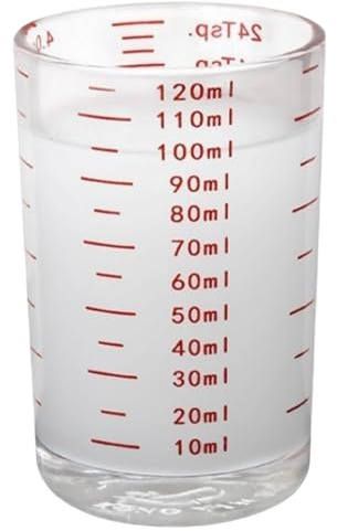 Accessorio di misura di vetro funzionale Jigger vetro stabile strumento di misura accurato portatile per mixologi barista strumento