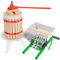 Wiltec Set 18L Obstpresse aus Buchenholz inkl. Presstuch und Obstmühle mit 7L Trichter, Zur Herstellung von Saft Wein und Maische