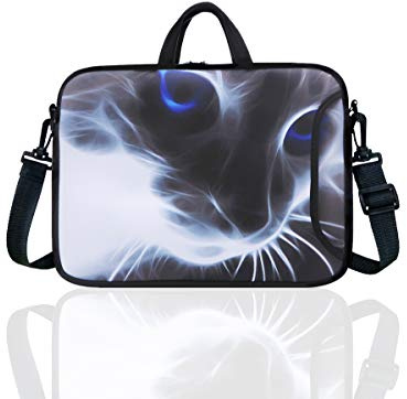 Funda bandolera de neopreno para portátil de 10 pulgadas, para Netbook/iPad Pro/Air de 9,7 a 10,1 pulgadas gris Grey Cat