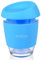 AniSqui Taza de café de Cristal Reutilizable (350ml, sin BPA, Tapa de Silicona)