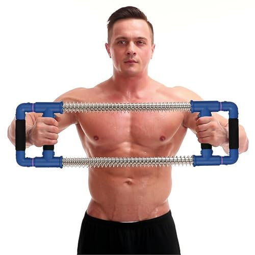 GoFitness Push Down Machine - Chest Exerciser at Home Workout Equipment, Arm Trainer - Portable Spring Resistance Exercise Gym Kit for Home, Travel or Outdoors