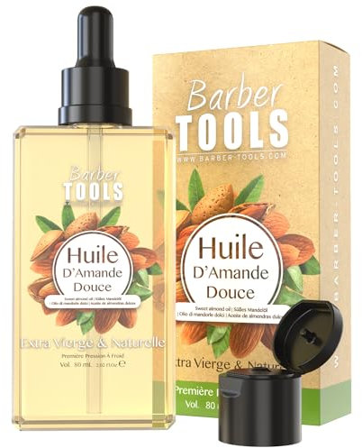 Olio di mandorle dolci | 100% puro, naturale e spremuto a freddo | Viso, corpo, capelli, unghie | Olio di mandorle dolci | (80 ml)