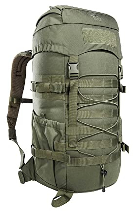 Tasmanian Tiger TT Mil OPS Pack 30, Militär-Rucksack, Molle-kompatibler Wander-Rucksack Herren mit 30 Litern für Outdoor, Einsatz, Bushcraft, Trekking (Olive)