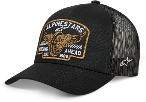 Alpinestars Heritage Patch Trucker Hat Gorra de Béisbol Hombre Negro/Negro Talla única