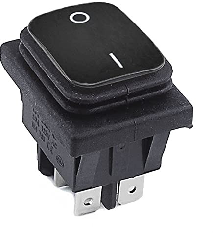 CHEWYZ Interruptor basculante a Prueba de Agua KCD4, Interruptor de Encendido, 2 Posiciones/3 Posiciones, 6 Pines, reinicio o Bloqueo automático, 16A, 250VAC/20A, 125VAC Cortacircuitos
