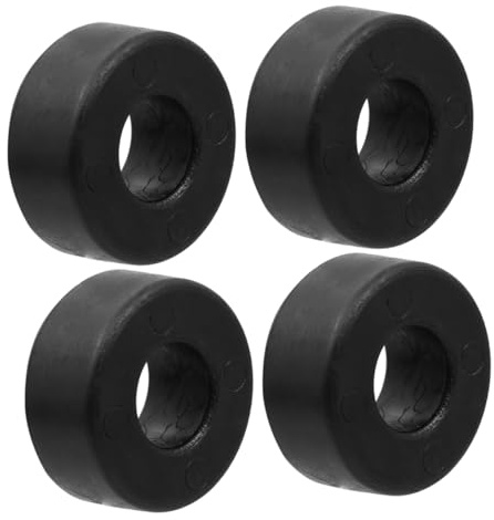 Veemoon 4pcs Shock Absorbing Rubber Ring Pad Vibration Damper Pads for Fitness Equipment
