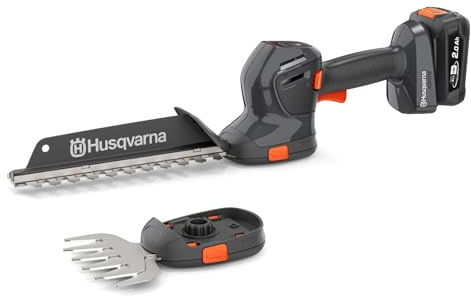 Husqvarna Aspire Cordless Grass & Shrub Shears S20-P4A – 18V, 220 mm Shrub Blade, 130 mm Grass Blade (incl. 18V Battery & Charger)