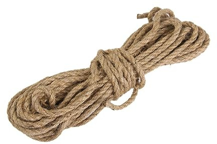 OSALADI Cuerda de Yute Natural de 6 Mm Cuerda de Arpillera Cuerda Trenzada de Sisal para Jardinería en Cajas