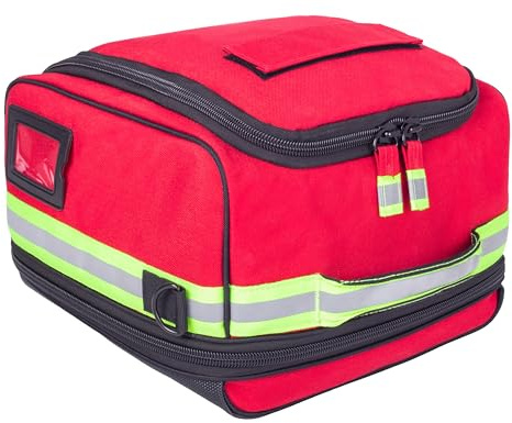 ELITE BAGS – Protects hjälmväska | röd | kompakt | bekväm transport | för olika hjälmar | bra stoppning | avtagbar vadderad axelrem, röd, väska