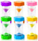 Druuzyl Sablier Minuterie Coloré, 6 Pcs Sabliers Minuterie Horloge de Sable Hourglass, Sabliers Colorés pour Enfants (1/3/5/10/15/30 Min) Sablier Colore kit pour Jeux,Cuisine, Exercice,Etude,Brossage